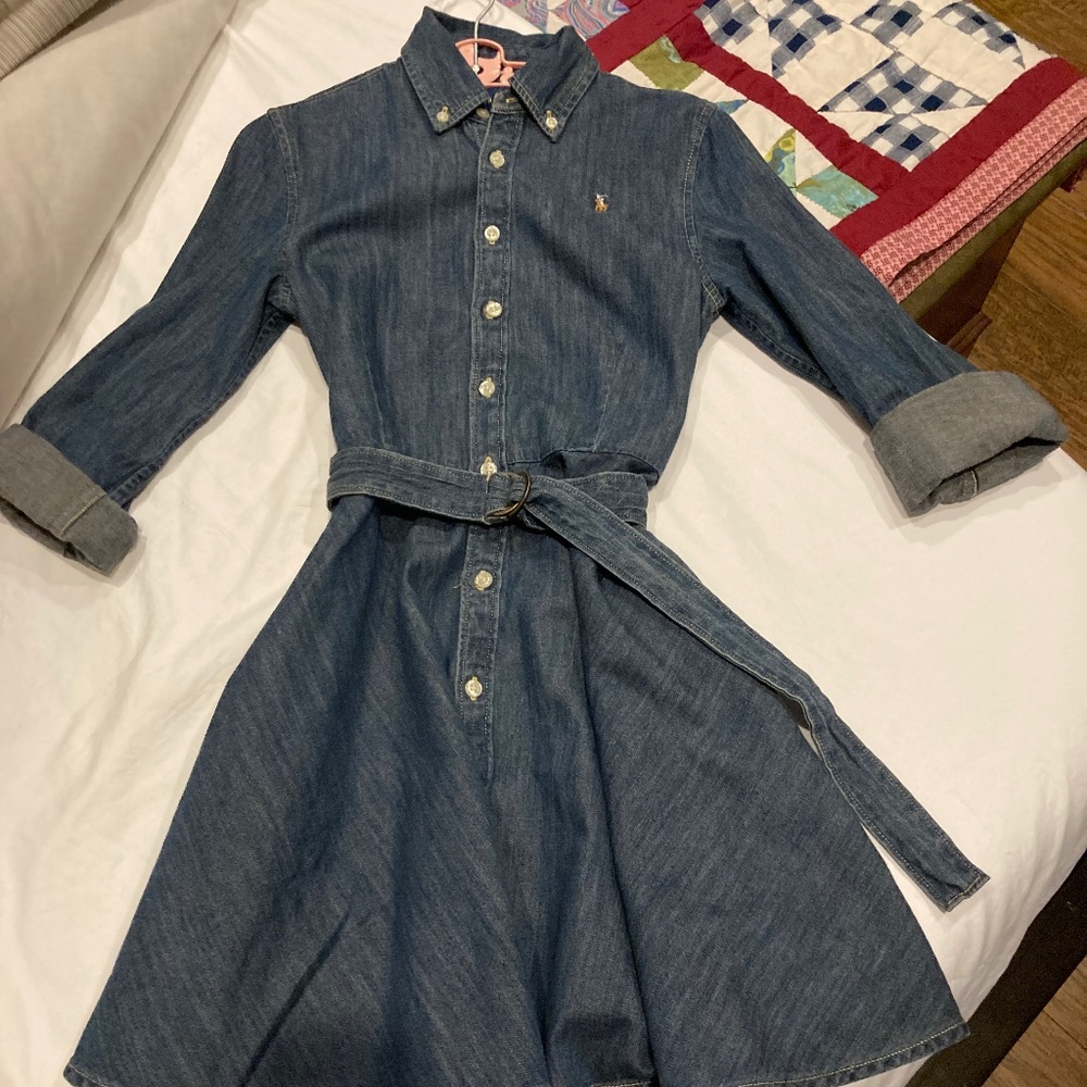 Girls Polo Ralph Lauren Denim Dress